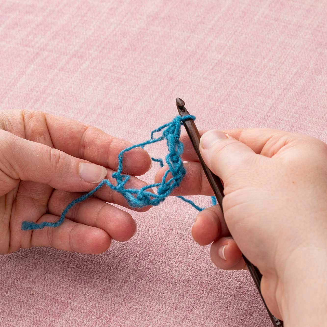 Continue these steps for as many stitches as you need.