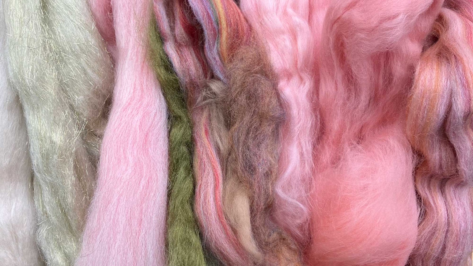 The fiber that inspired the Pink Petals colorway.
