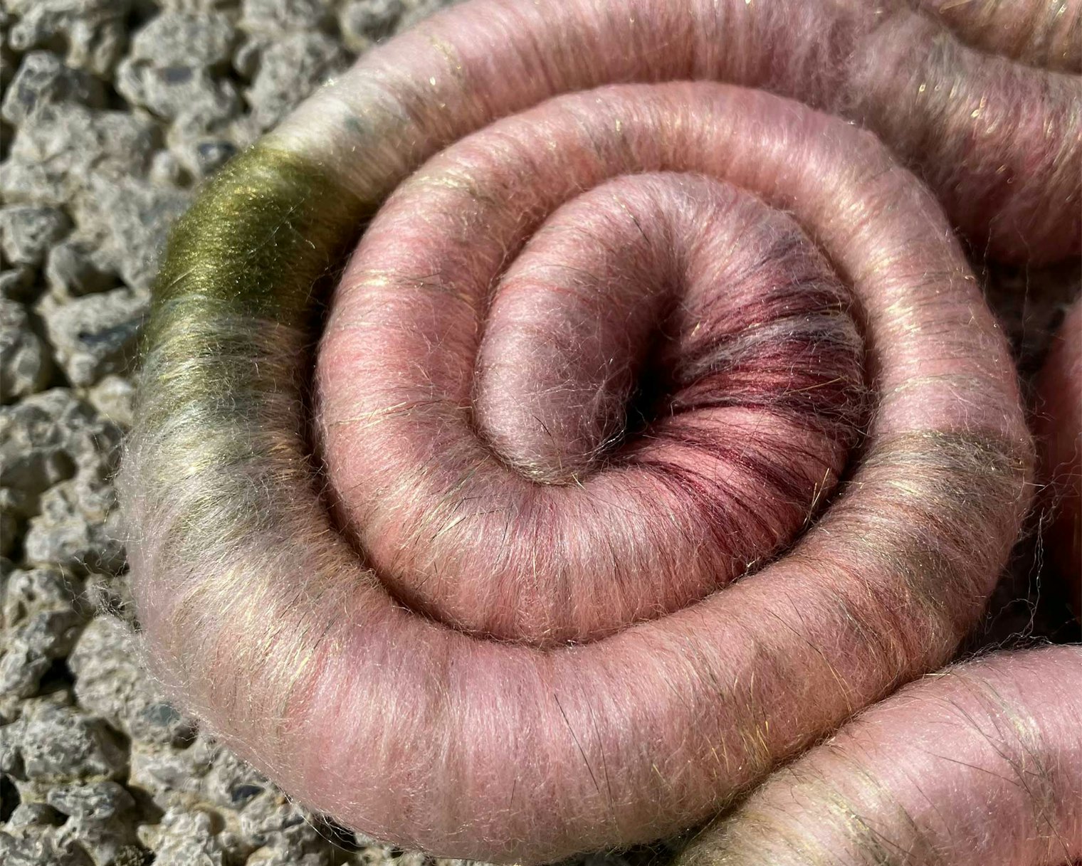 This rolag looks just like its inspiration.
