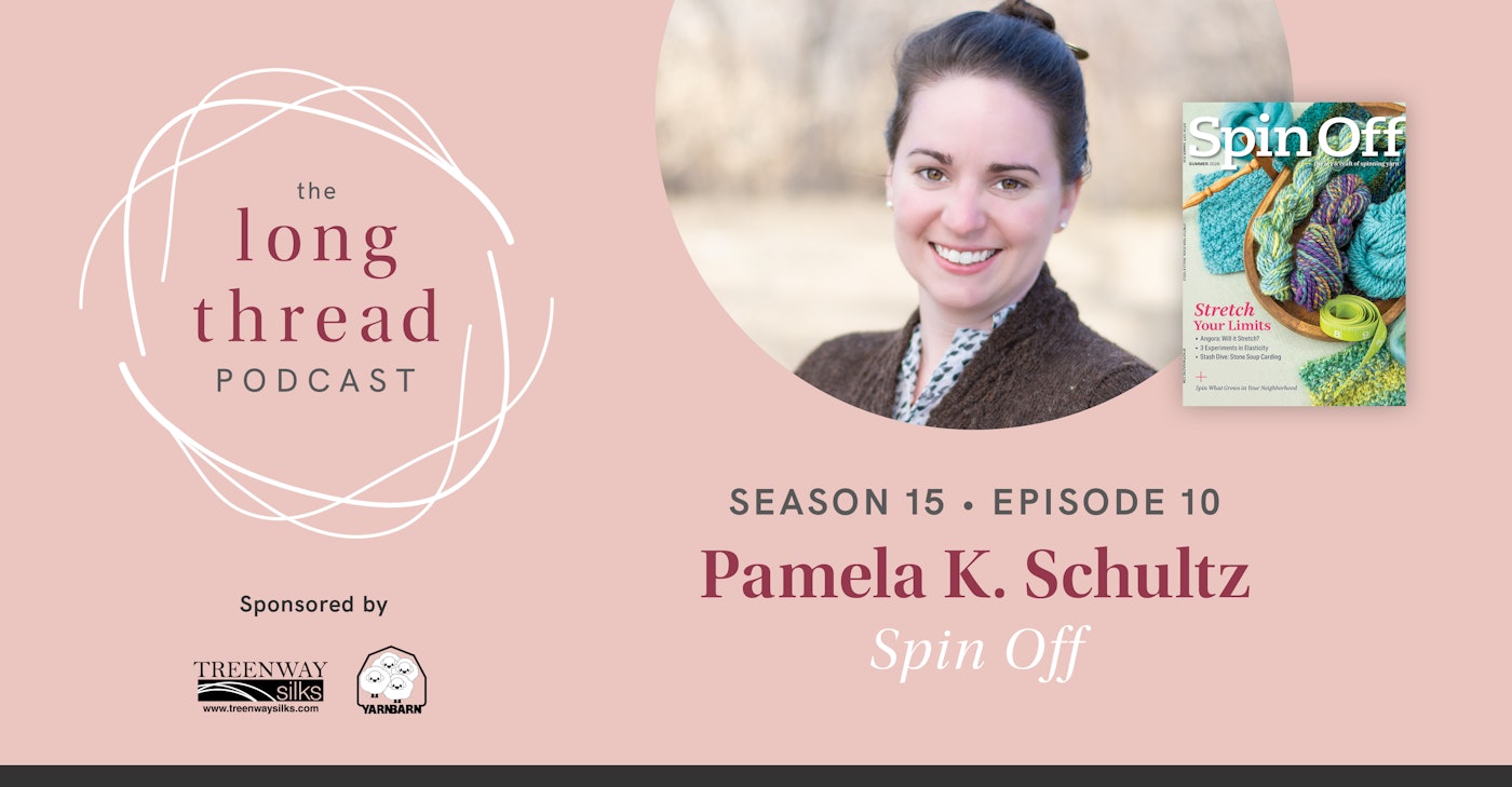 Podcast header for Pamela K Schultz, editor of Spin Off
