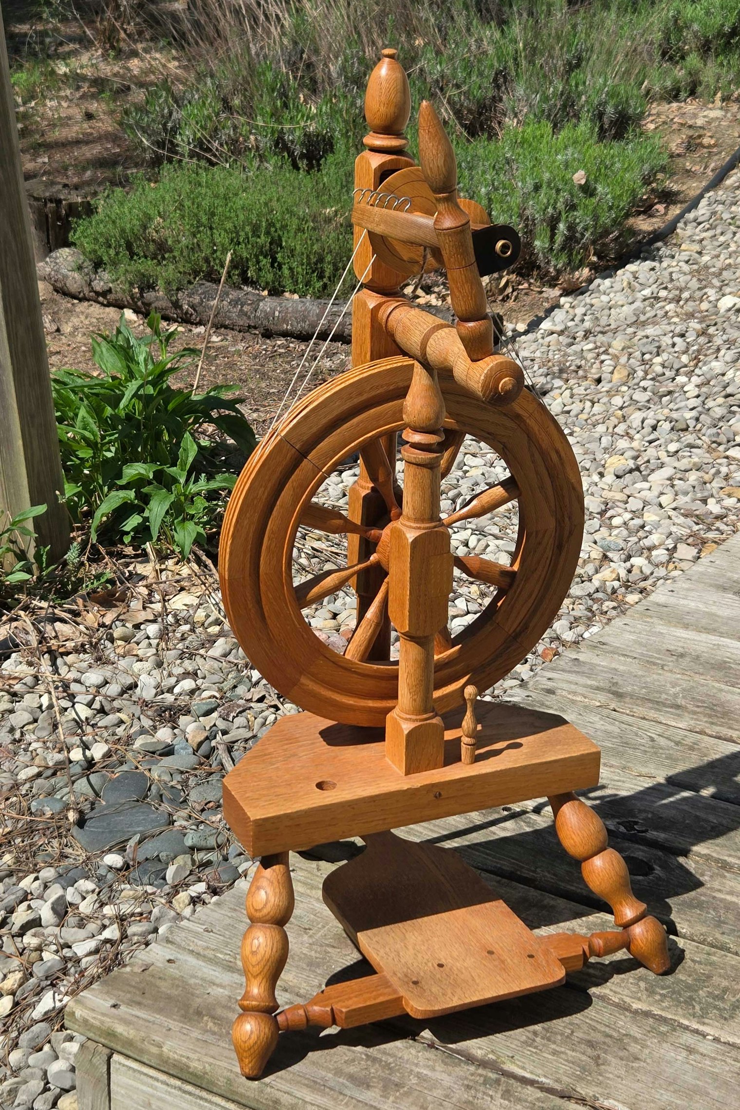 Amy’s Reeves castle wheel before its spa day. Photos by Amy Tyler unless otherwise noted