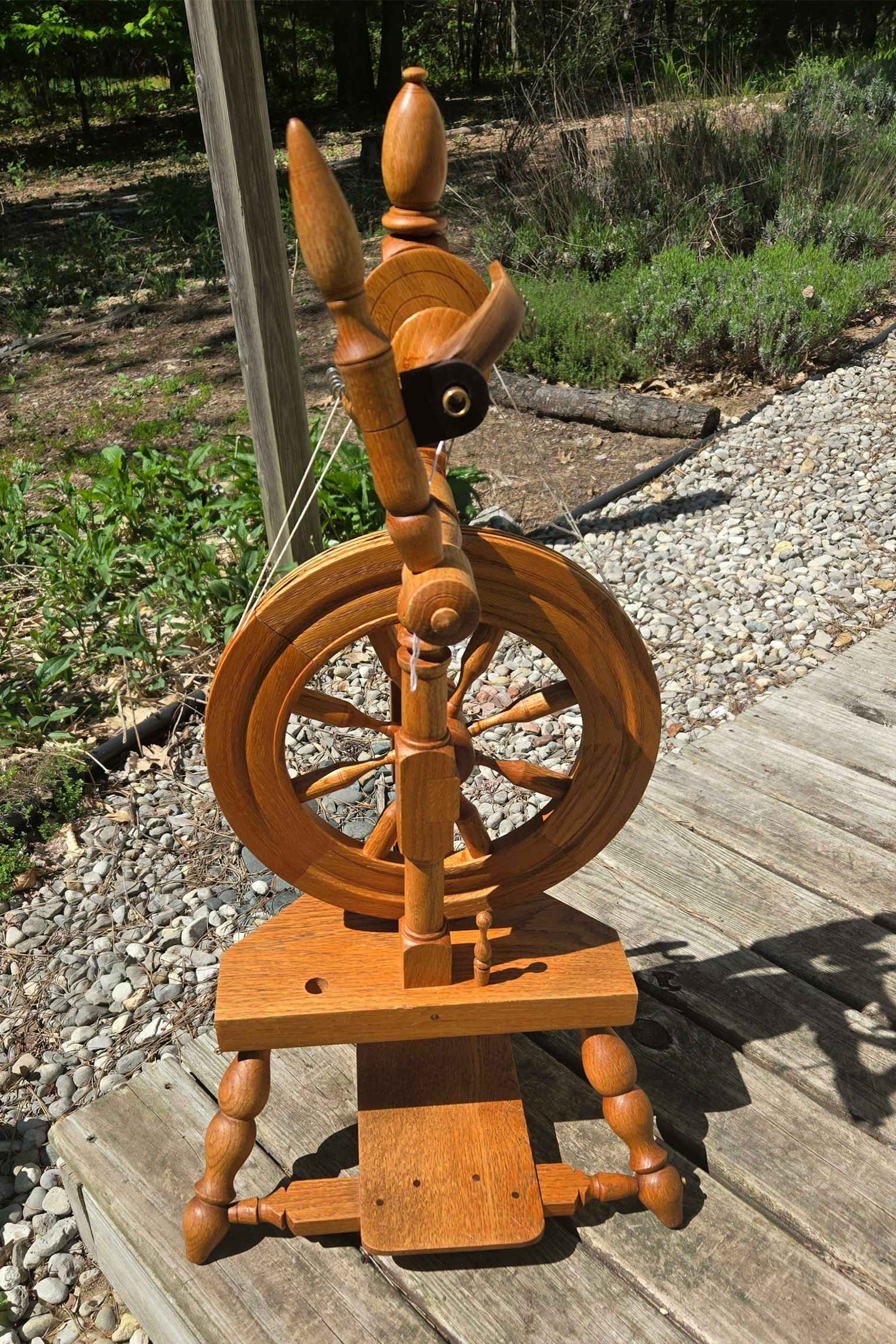 Amy’s Reeves castle wheel after its spa day.