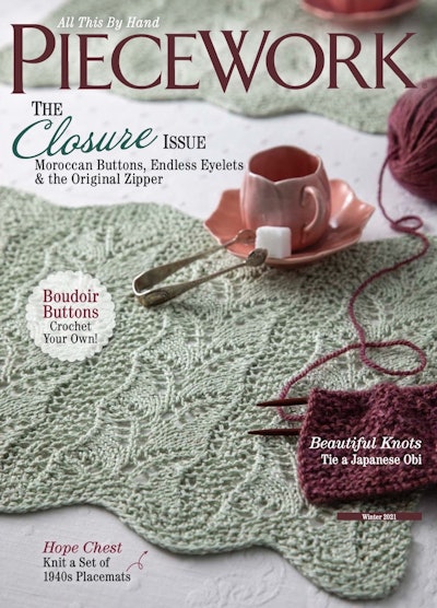 Cover of PieceWork Winter 2021