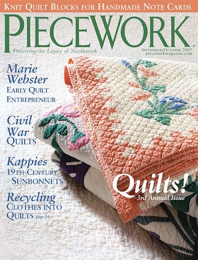 Cover of PieceWork September-October 2007