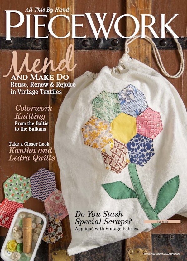 Cover of PieceWork Fall 2020