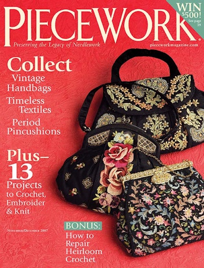 Cover of PieceWork November-December 2007