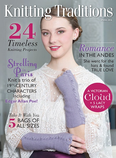 Cover of Knitting Traditions Spring 2016