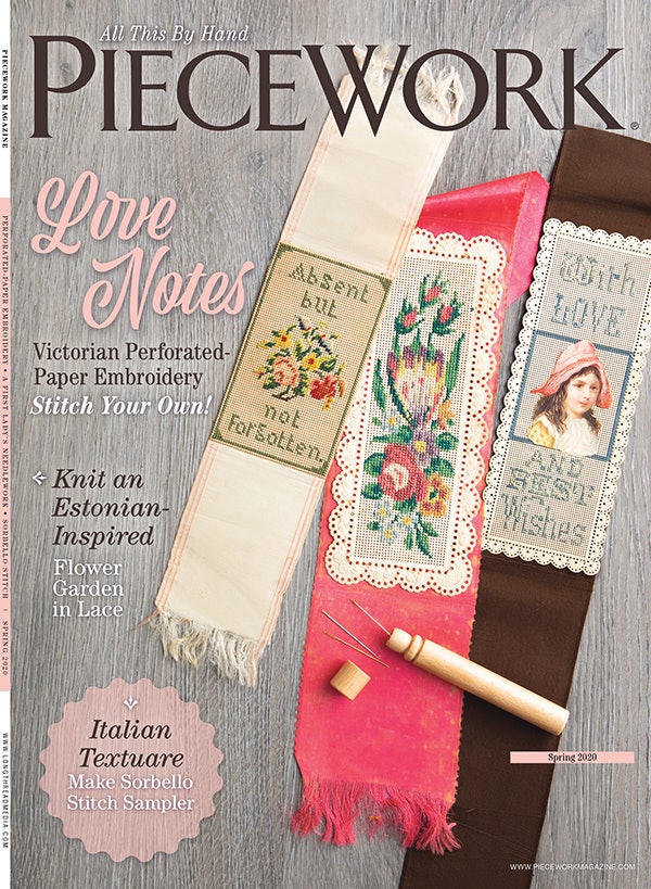 Cover of PieceWork Spring 2020