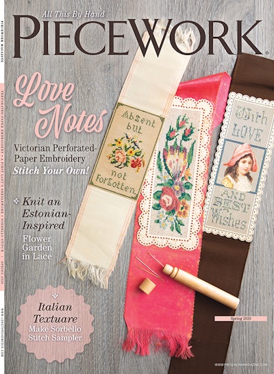 Cover of PieceWork Spring 2020
