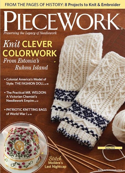 Cover of PieceWork Spring 2019