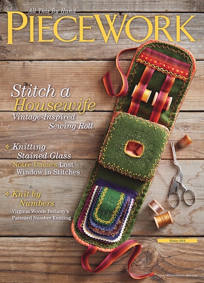 Cover of PieceWork Winter 2019
