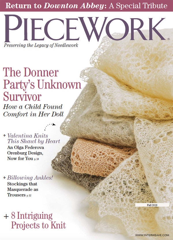 Cover of PieceWork Fall 2019