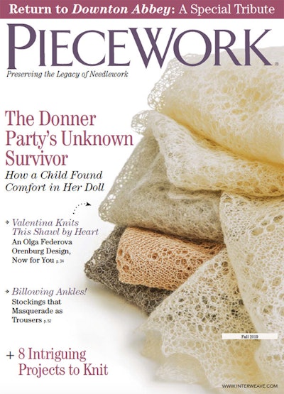 Cover of PieceWork Fall 2019