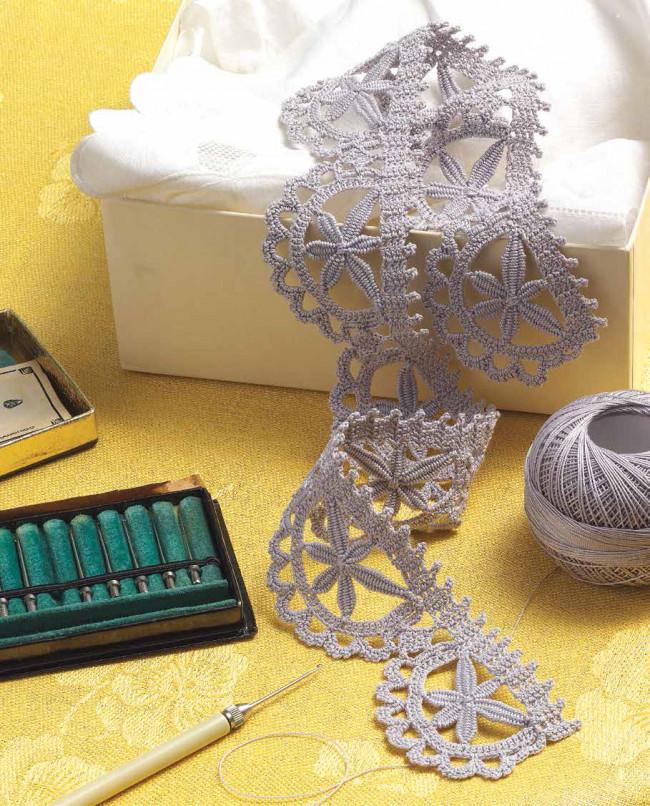 A Yap Lace Edging in Crochet and Needle Lace Pattern Image