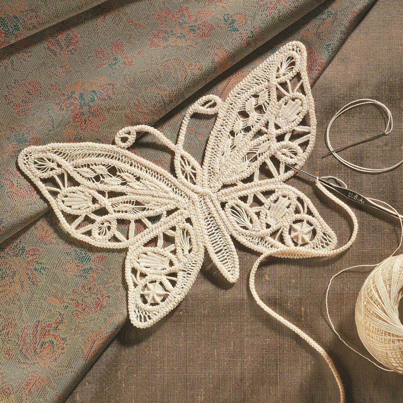 Romanian point lace butterfly