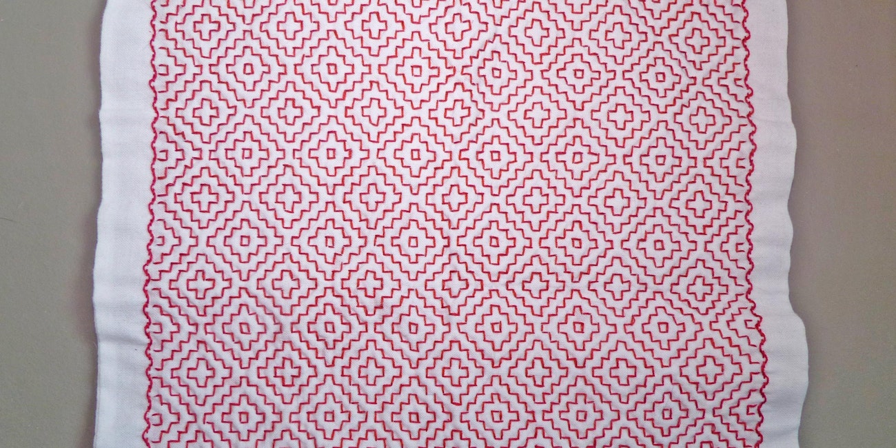 Hitomezashi-red