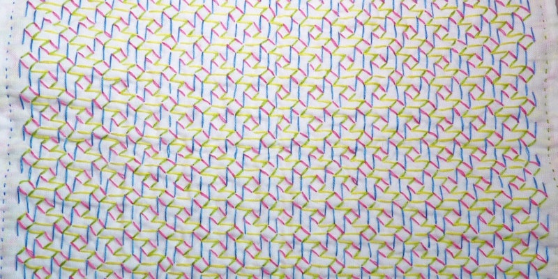 Hitomezashi colorful