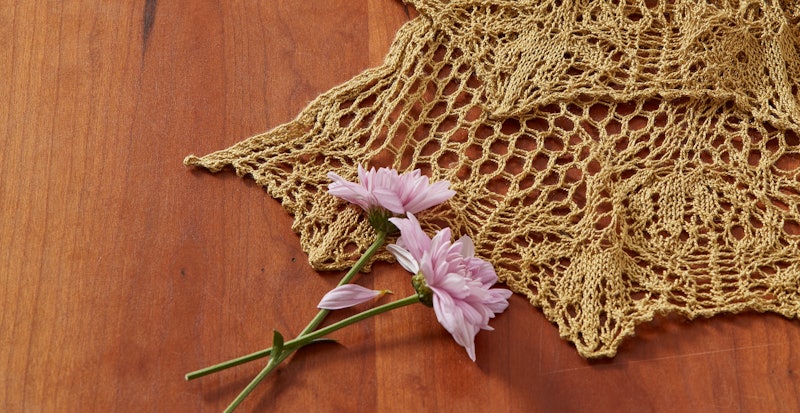 Golden Flower Shawl header