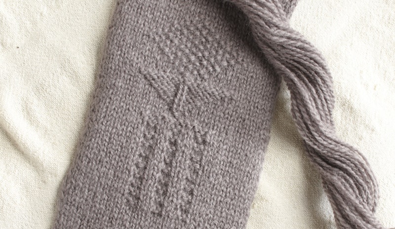 Gunnister sock detail