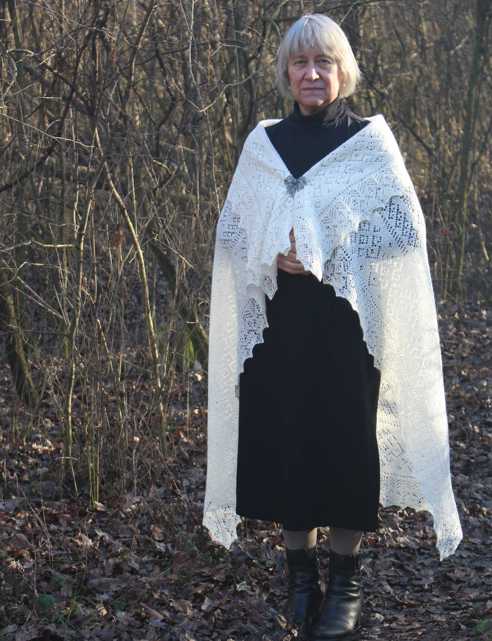 how to wear a wrap shawl