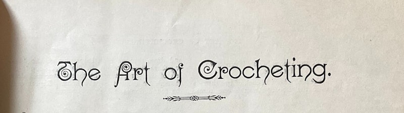 The Art of Crocheting header