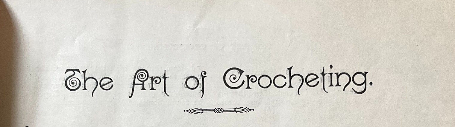 The Art of Crocheting header