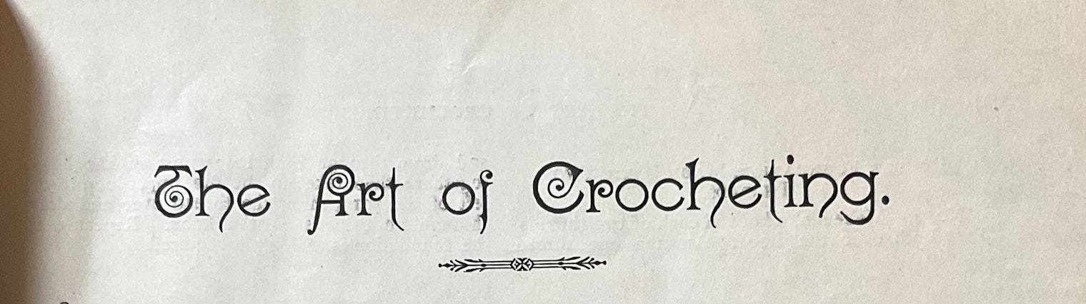 The Art of Crocheting header
