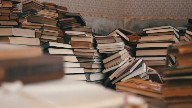 Book stacks, image courtesy of Shutterstock