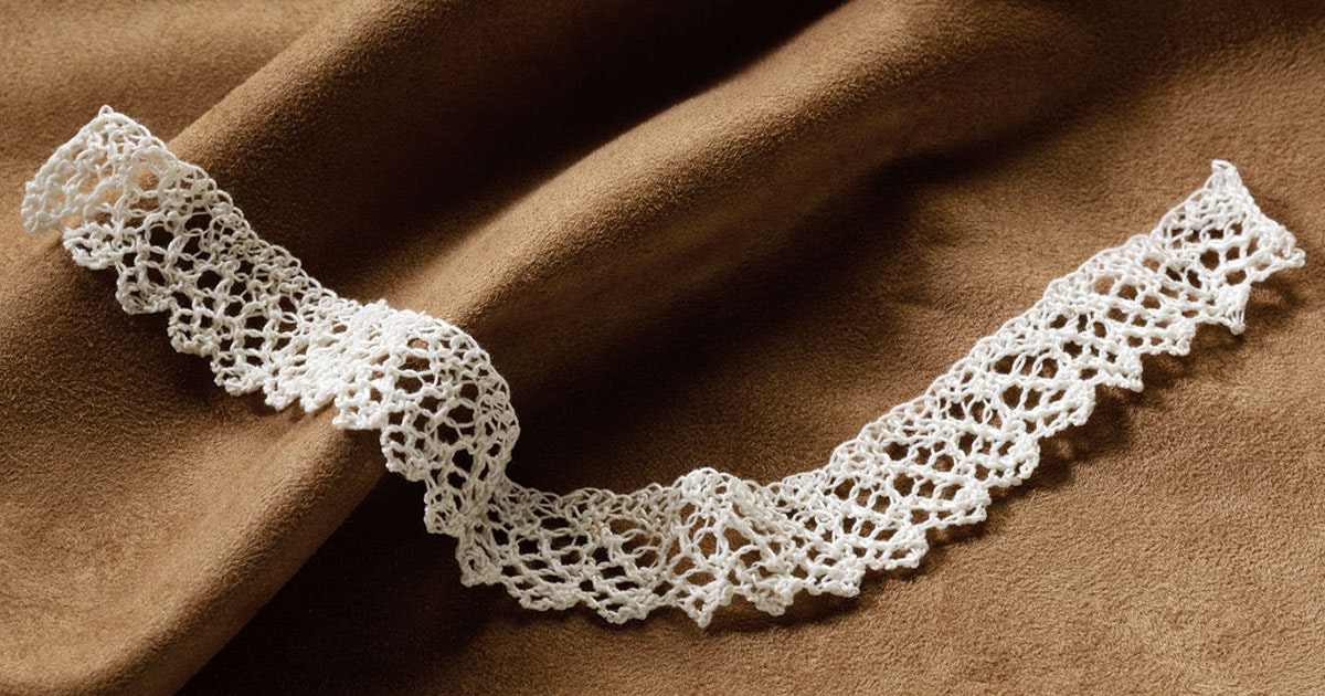 Knit a Lace Edging from The Fireside PieceWork