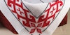 The Traditional Red Embroidery of the Slavic People Image