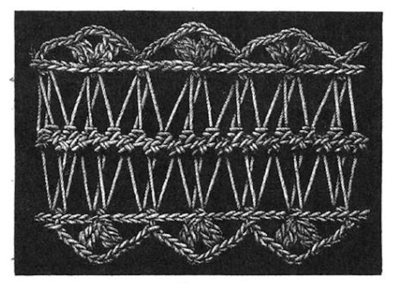 02 Hairpin insertion with scalloped edge