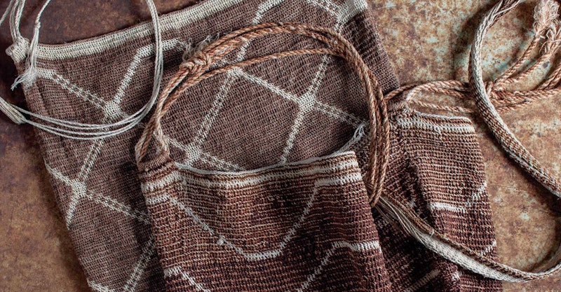 Two utebetai made by the Ayoreo women of Cheque Oitedie.