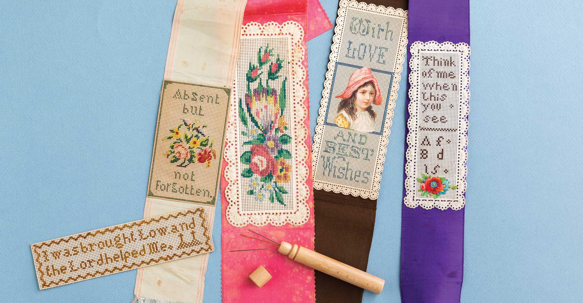 Victorian Bookmark - Perforated-Paper Embroidery Project Image