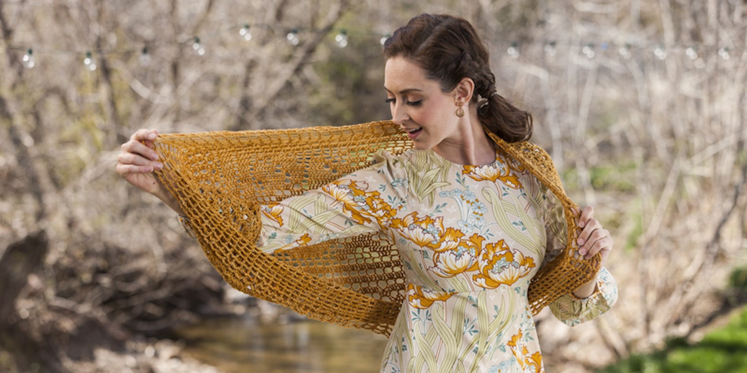 Filet Crochet Cocoon Sweater