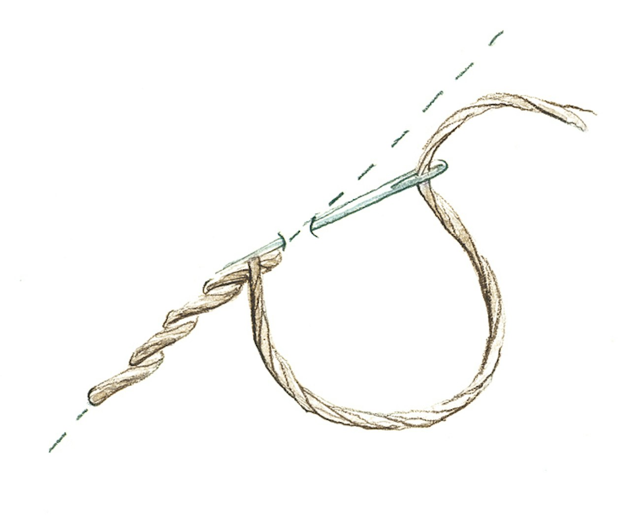 Stem stitch
