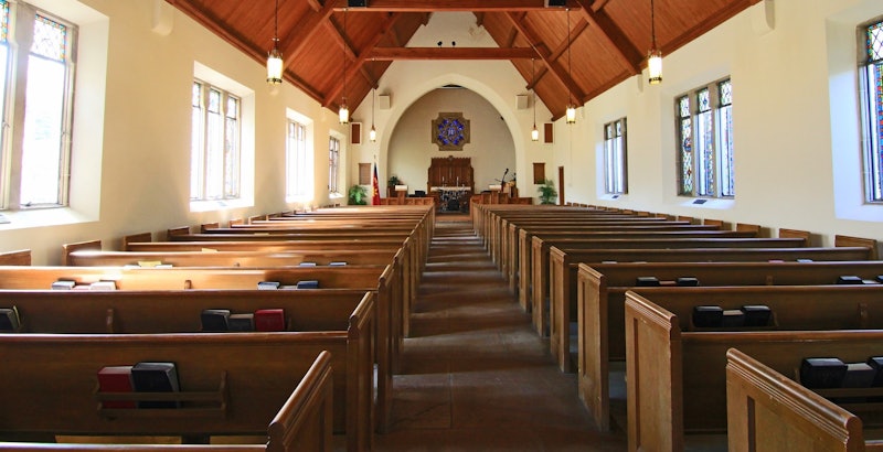Interior of church