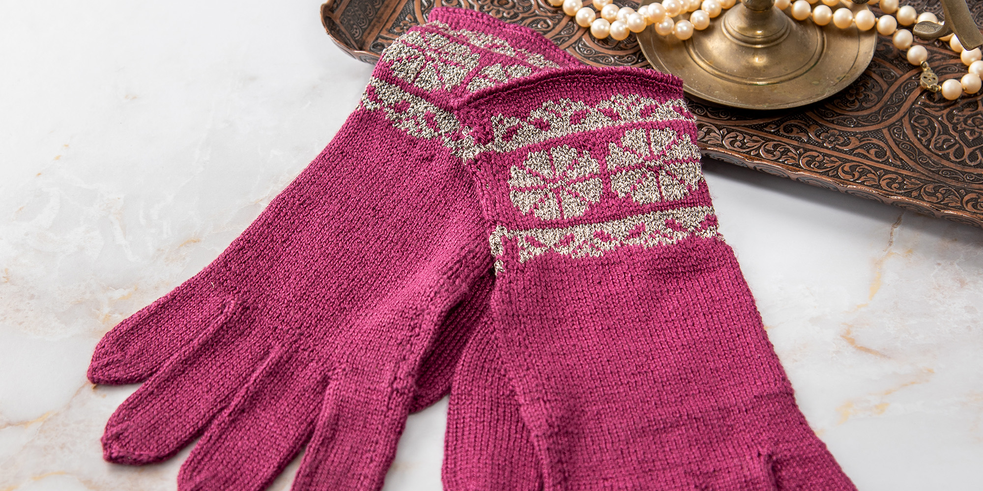 Knitted gauntlets discount