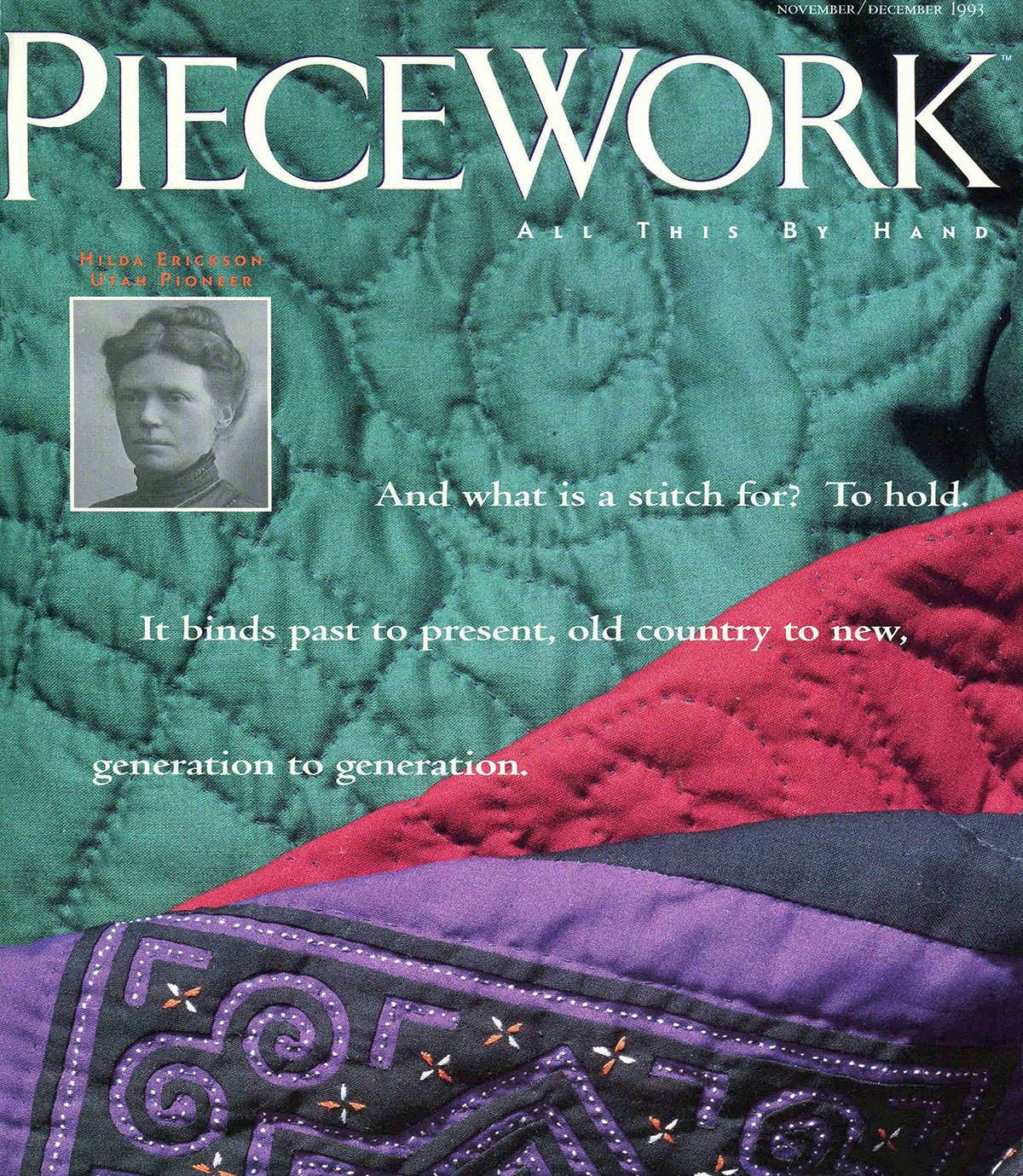 Cover of PieceWork, November/December 1993