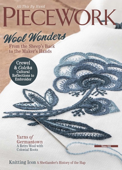 Cover of PieceWork Winter 2022