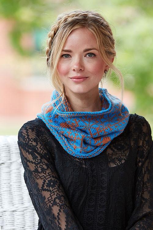 Scarab Cowl Knitting Pattern Download Image
