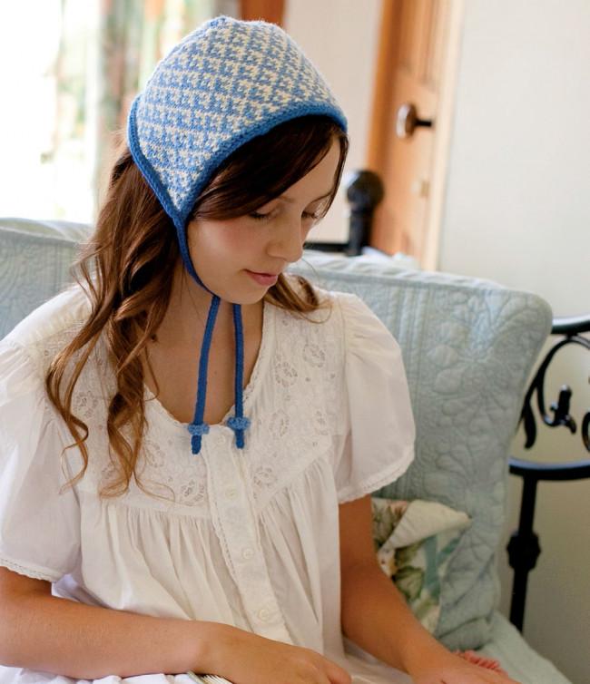 Jane Bennet's Knitted Night Cap Knitting Pattern Download Image