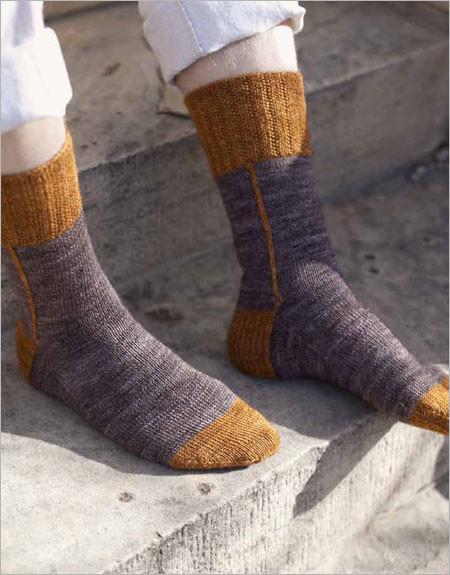 Hessian Boot Socks Knitting Pattern Download Image