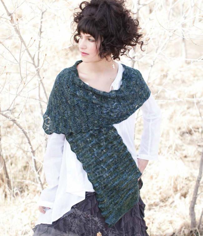 Among the Birches Shawl Knitting Pattern Download Image