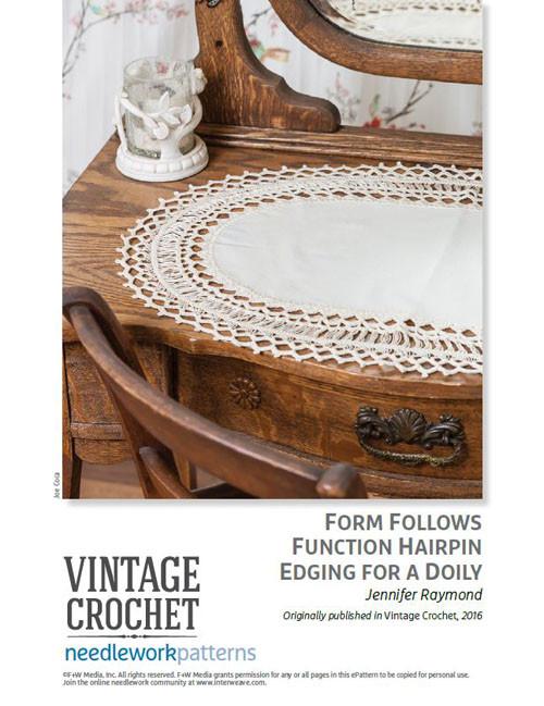 Form Follows Function Hairpin Edging for a Doily Image