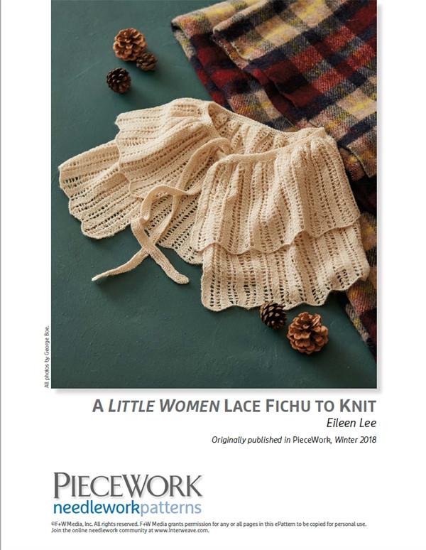 A Little Women Lace Fichu to Knit Pattern Download Image