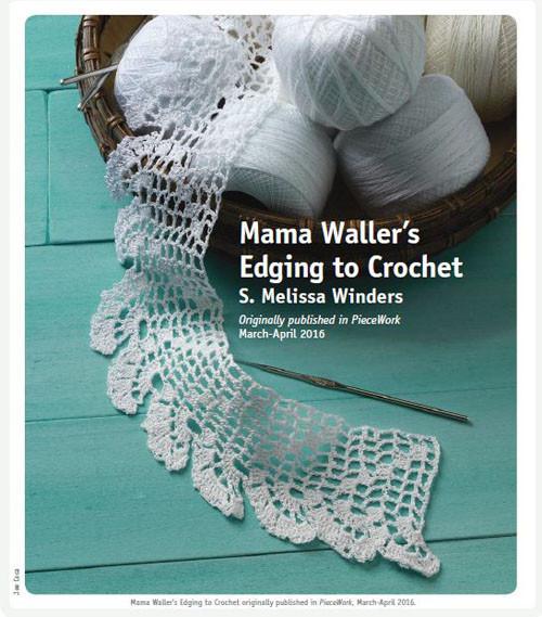 Mama Waller's Edging to Crochet Pattern Download Image