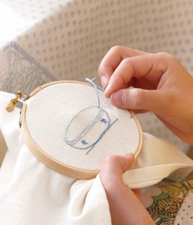 For Young Embroiderers: Kitchen Towel to Stitch Image