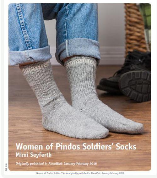 Women of Pindos Soldier's Socks Pattern Download Image