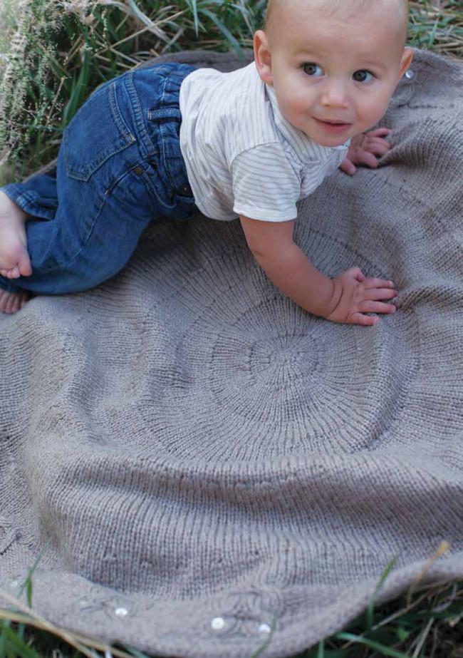 Into the Magic Forest Baby Blanket Knitting Pattern Download Image