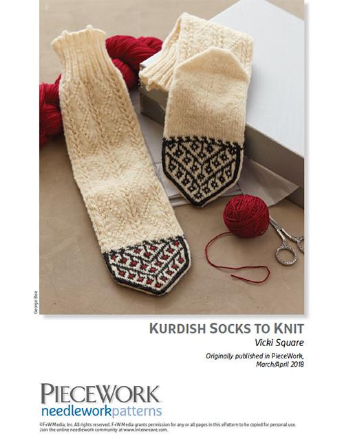Kurdish Socks to Knit Pattern Download Image